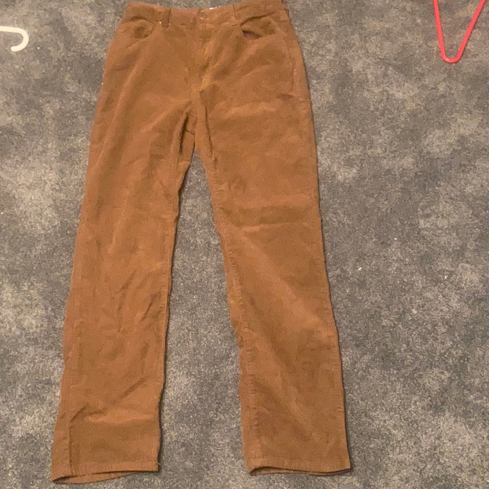 Brown corduroys, light use, good quality